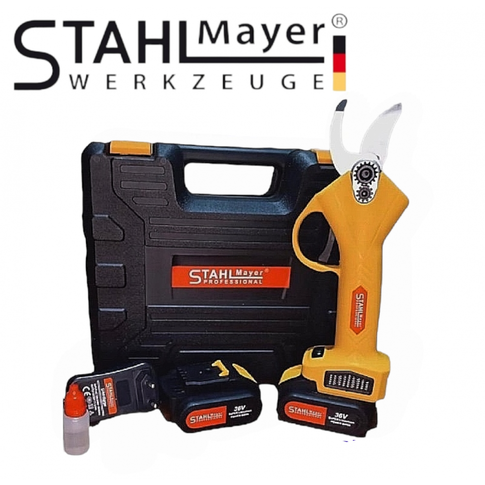 Безжична Градинска Акумулаторна Ножица 36V 8,0AH STAHLMAYER Безжична Градинска Акумулаторна Ножица 36V 8,0AH STAHLMAYER
