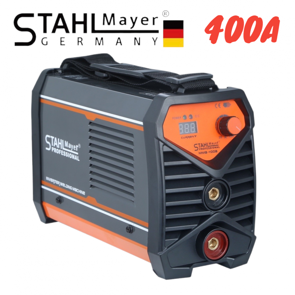 Инверторен Електрожен 400А STAHLMAYER с дисплей от 1 до 5ММ INVERTER Инверторен Електрожен 400А STAHLMAYER с дисплей от 1 до 5ММ INVERTER