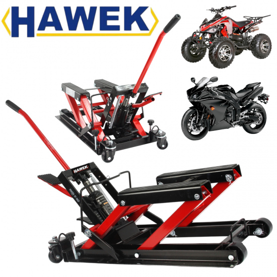 Хидравличен Сервизен Крик за Мотори и ATV Стойка Мотор АТВ HAWEK Полша