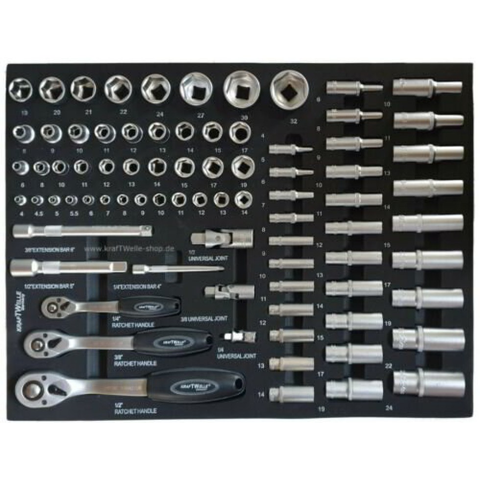 Немска Количка с Инструменти Шкаф с 7 чекмеджета 6 пълни KRAFTWELLE Немска Количка с Инструменти Шкаф с 7 чекмеджета 6 пълни KRAFTWELLE