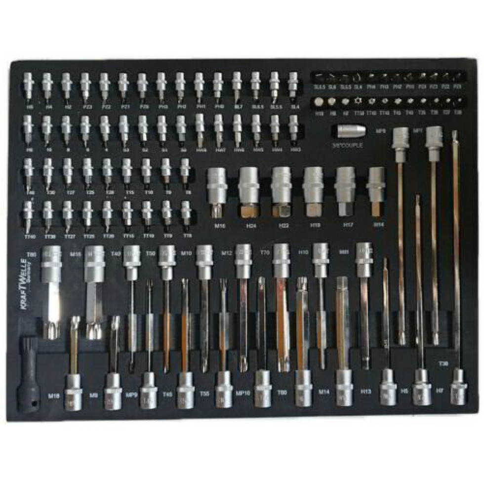 Немска Количка с Инструменти Шкаф с 7 чекмеджета 6 пълни KRAFTWELLE Немска Количка с Инструменти Шкаф с 7 чекмеджета 6 пълни KRAFTWELLE