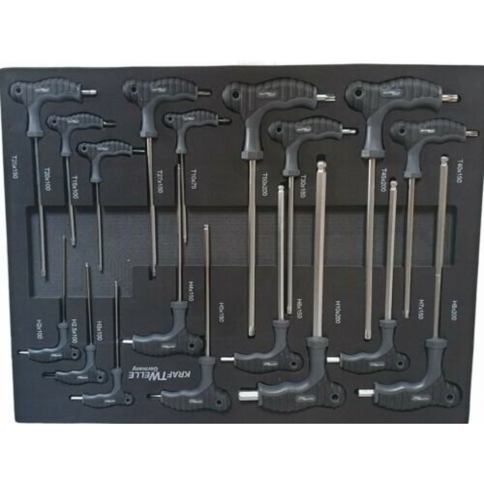 Немска Количка с Инструменти Шкаф с 7 чекмеджета 6 пълни KRAFTWELLE Немска Количка с Инструменти Шкаф с 7 чекмеджета 6 пълни KRAFTWELLE