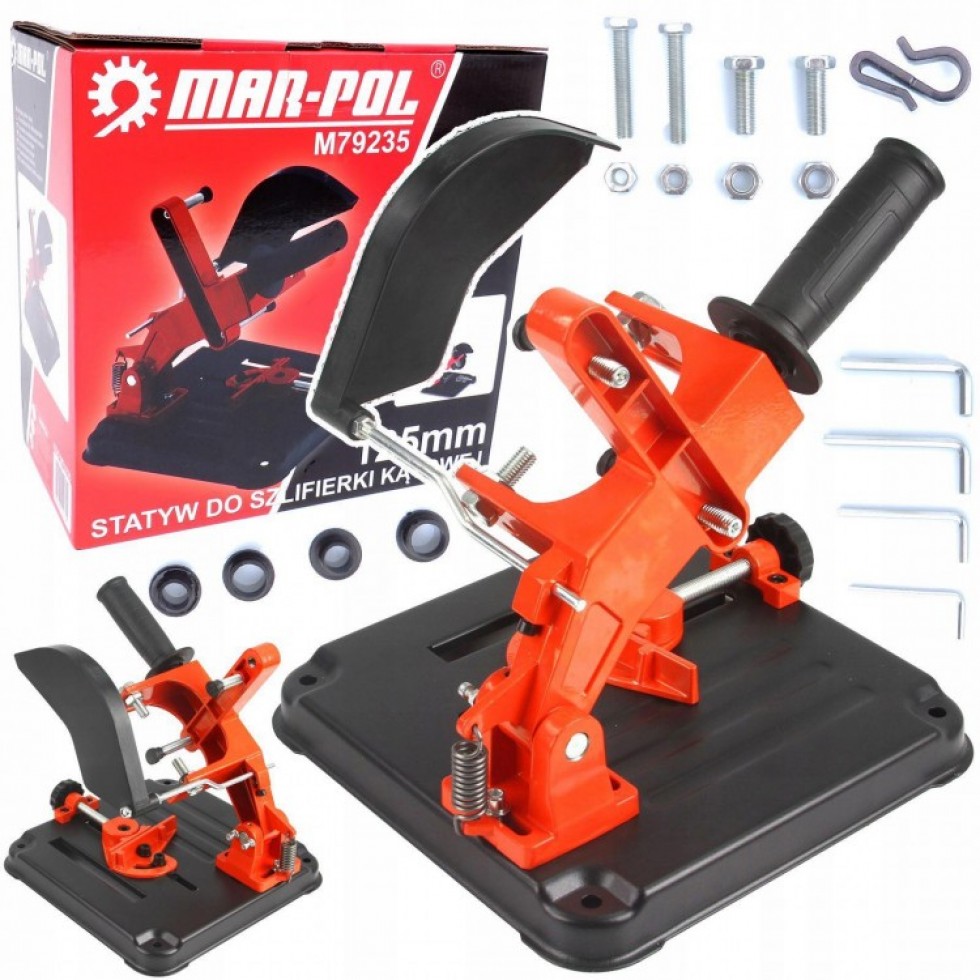Полска Стойка за Ъглошлайф Ф 115мм и 125мм Професионална Mar-Pol Полска Стойка за Ъглошлайф Ф 115мм и 125мм Професионална Mar-Pol