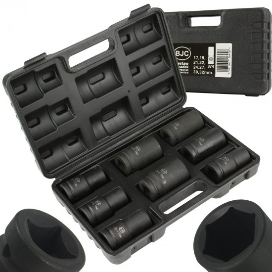 Ударни Вложки 3/4 8 части 17мм - 32мм BJC