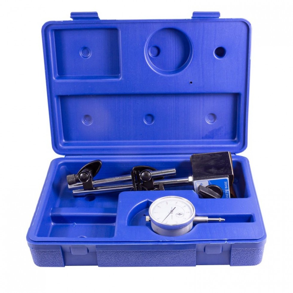 Индикаторен Часовник 0 - 10мм + магнитна Стойка ROCKFORCE