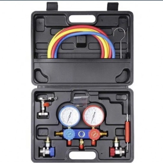 Манометър за Диагностика на Климатици Комплект за фреон R12, R22, R134A, R410A, R404A климатик