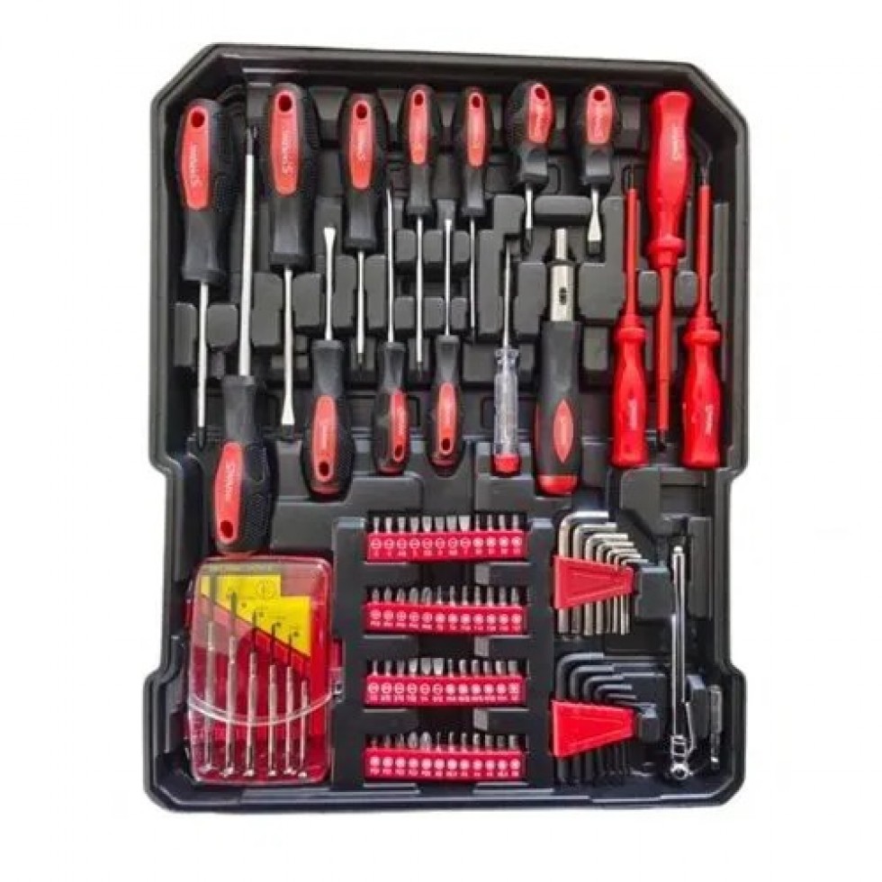 Куфар с Инструменти 499 части STAHLMAYER битове тресчотни отвертки шестограми Куфар с Инструменти 499 части STAHLMAYER битове тресчотни отвертки шестограми