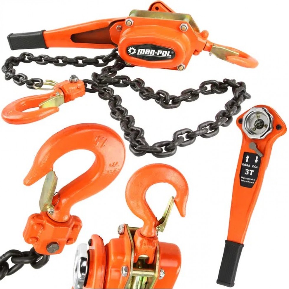 Верижна Лебедка с Тресчотка 3 тона 2 метра