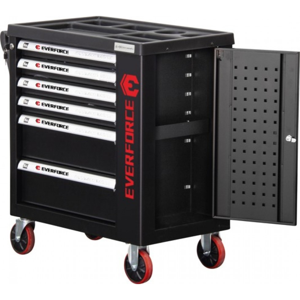 Шкаф с Инструменти с 6 чекмеджета 4 пълни EVERFORCE Шкаф с Инструменти с 6 чекмеджета 4 пълни EVERFORCE