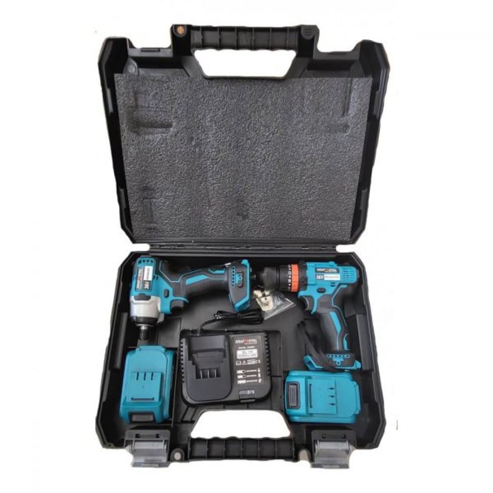 2в1 Акумулаторен Импакт и Винтоверт Безжичен 36V 8,0AH Kraft
