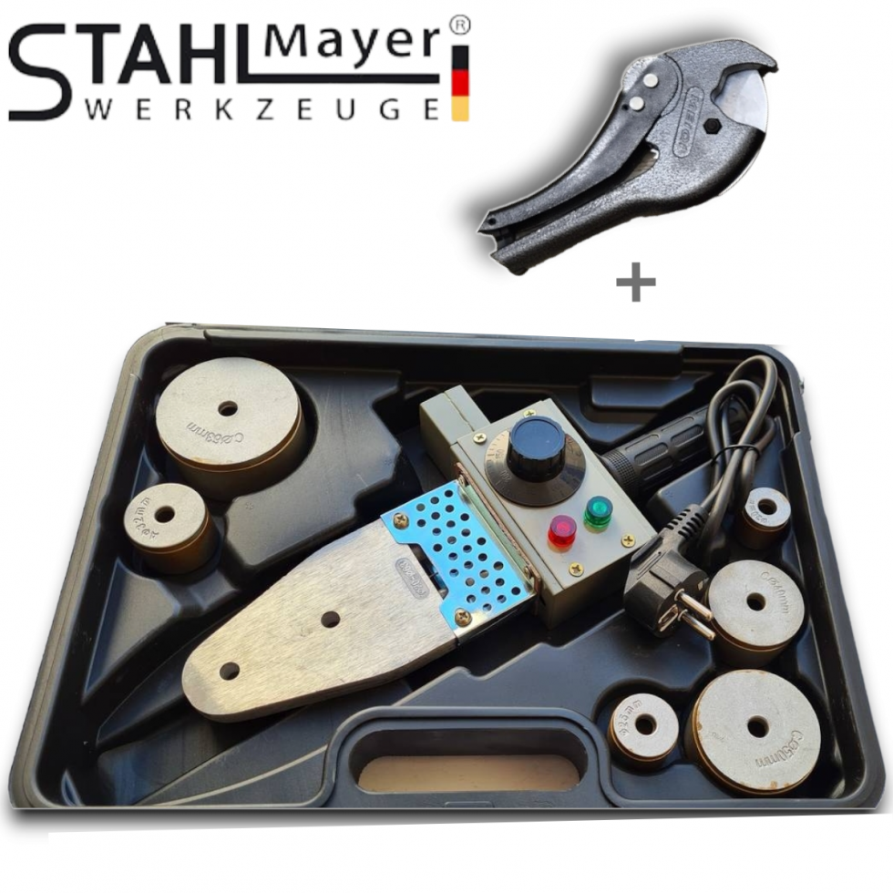 Лепачка за Тръби Полипропиленови Поялник за ППР + НОЖИЦА 20-63мм Лепачка за Тръби Полипропиленови Поялник за ППР + НОЖИЦА 20-63мм