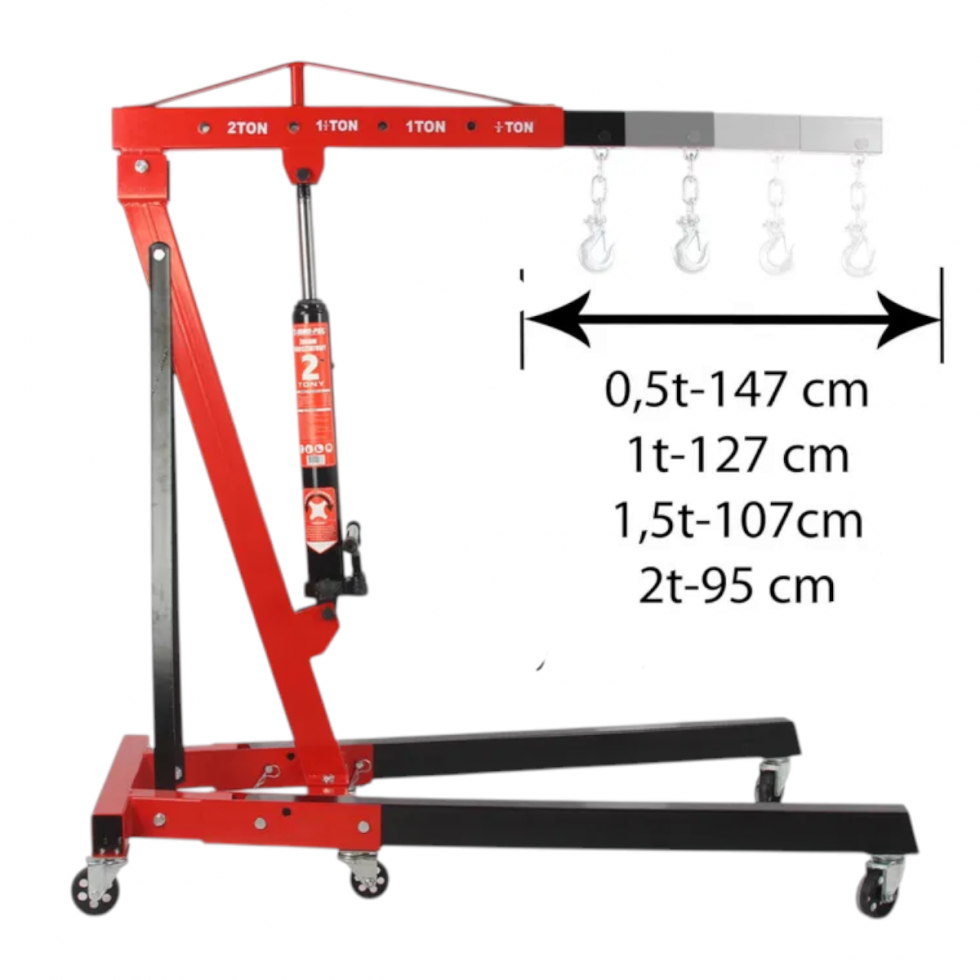 Кран за Двигател 2 тона Жираф Кран за Двигател 2 тона Жираф