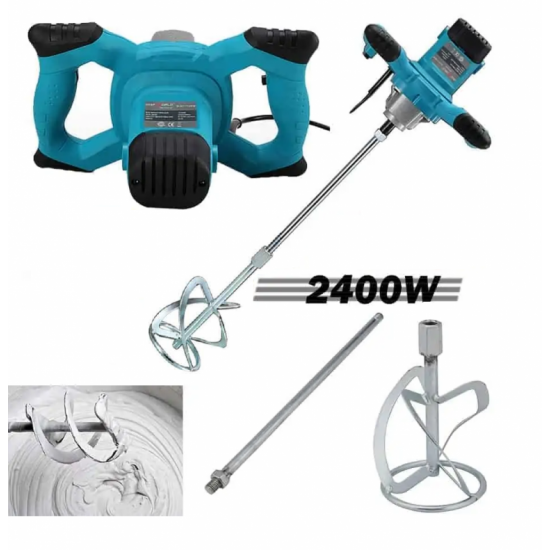 Строителен Миксер 2400W Бъркалка за Бетон цимент KRAFT