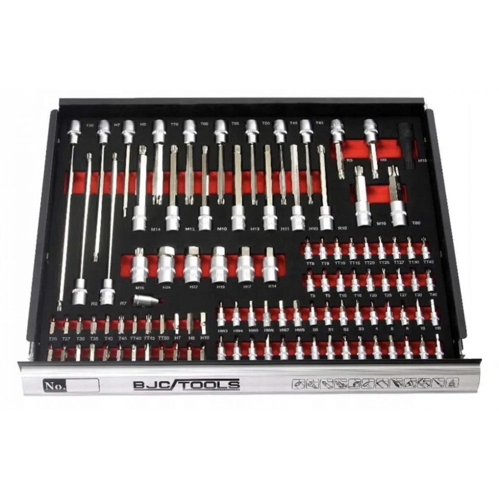 Професионален Шкаф с инструменти за сервиз BJC 7 пълни чекмеджета