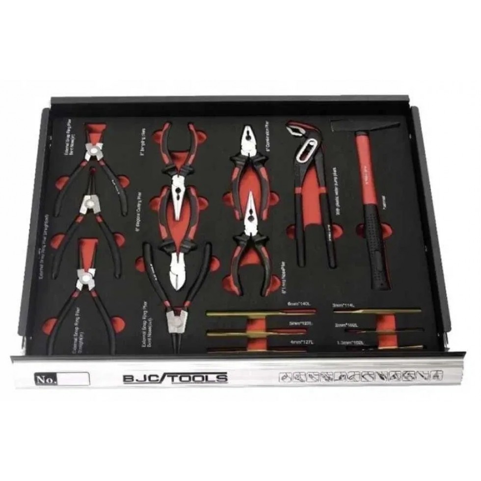 Професионален Шкаф с инструменти за сервиз BJC 7 пълни чекмеджета