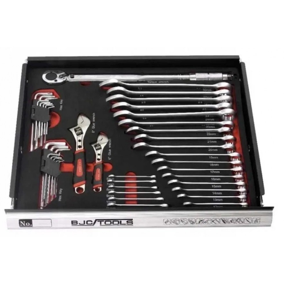 Професионален Шкаф с инструменти за сервиз BJC 7 пълни чекмеджета