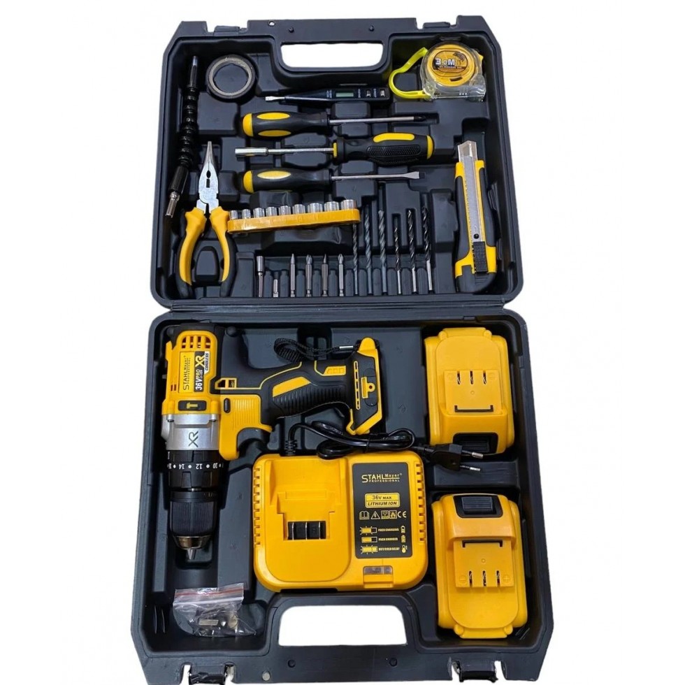 Акумулаторен Ударен Винтоверт + Приставка Адаптер за Рязане на Ламарина 2 Батерии 36V 8,0AH Безжичен с 2 батерии Акумулаторен Ударен Винтоверт + Приставка Адаптер за Рязане на Ламарина 2 Батерии 36V 8,0AH Безжичен с 2 батерии