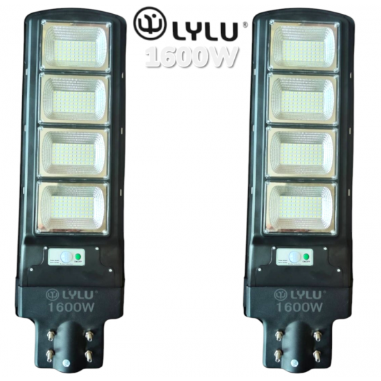 Улична Соларна LED Лампа 1600W LYLU ВОДОУСТОЙЧИВА 2 БРОЯ