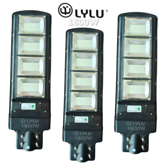 Улична Соларна LED Лампа 1600W LYLU Прожектор 3 БРОЯ