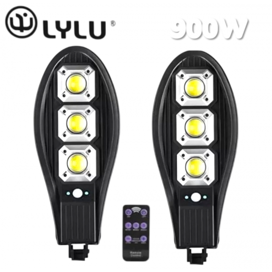 Соларна LED Лампа 900W LYLU Прожектор 2 броя Соларна LED Лампа 900W LYLU Прожектор 2 броя