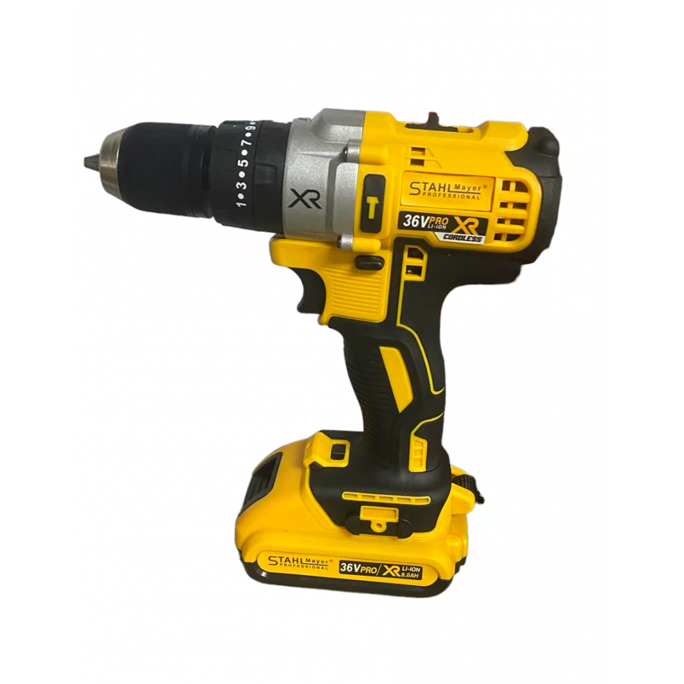 Акумулаторен Винтоверт + 111 части STAHLМAYER 36V 8,0AH Ударна Бормашина Акумулаторен Винтоверт + 111 части STAHLМAYER 36V 8,0AH Ударна Бормашина