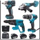 4в1 Гайковерт Винтоверт Ъглошлайф 125мм и Перфоратор 36V 8,0AH ПРОМО КОМПЛЕКТ 3х Батерии и куфар Акумулаторни 4в1 Гайковерт Винтоверт Ъглошлайф 125мм и Перфоратор 36V 8,0AH ПРОМО КОМПЛЕКТ 3х Батерии и куфар Акумулаторни