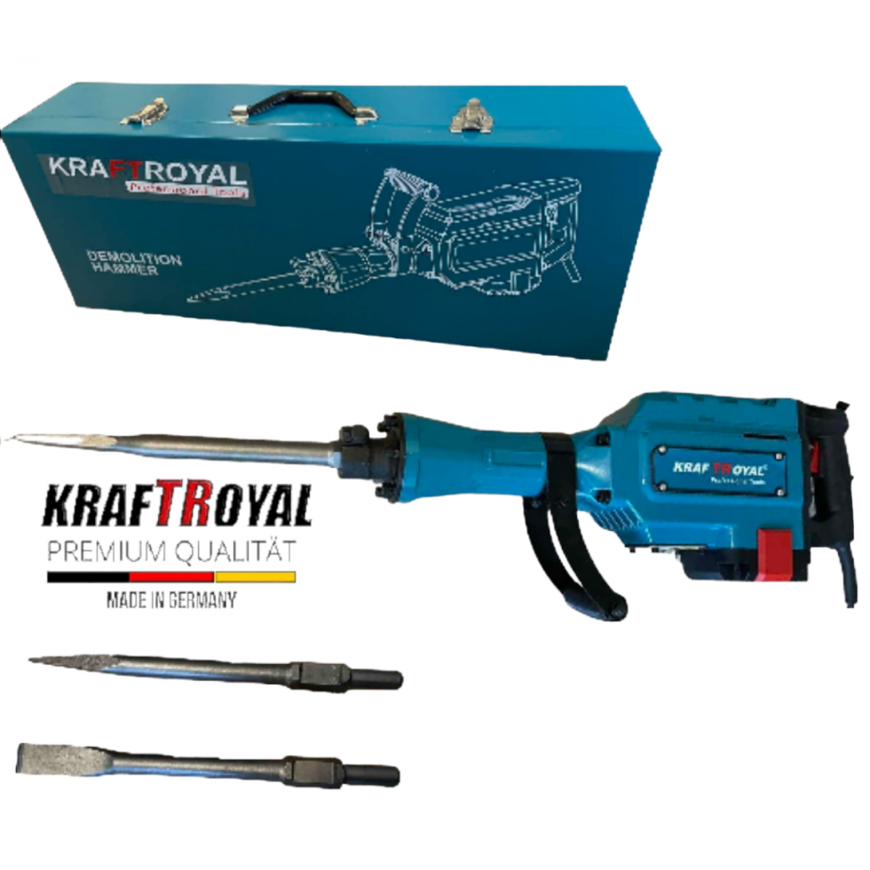 Професионален Къртач KRAFTROYAL 2400W за къртене и пробиване Професионален Къртач KRAFTROYAL 2400W за къртене и пробиване