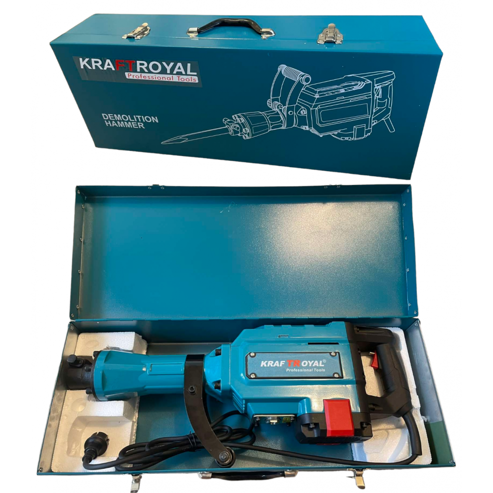 Професионален Къртач KRAFTROYAL 2400W за къртене и пробиване Професионален Къртач KRAFTROYAL 2400W за къртене и пробиване