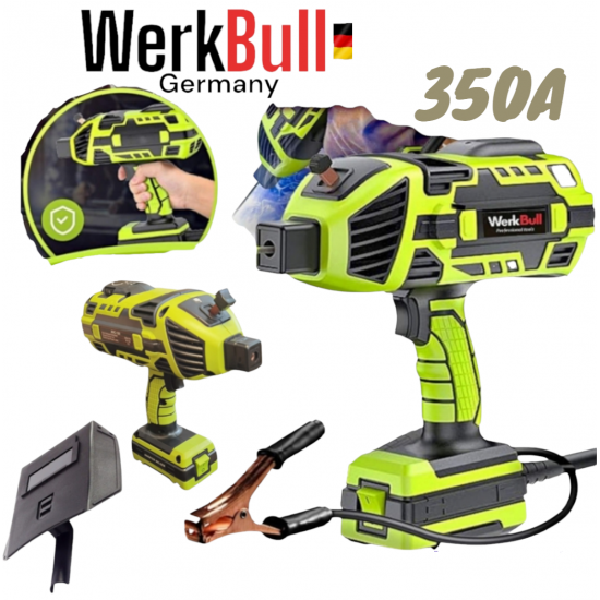 Професионелен Електрожен тип Пистолет 350A WERKBULL Инверторен Заваръчен Апарат