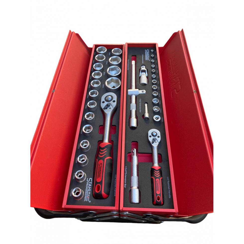 Метален Куфар Кутия с Инструменти 86 части STAHLМAYER Метален Куфар Кутия с Инструменти 86 части STAHLМAYER