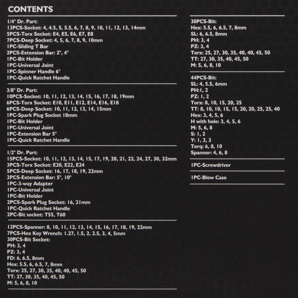 Гедоре Професионално 216ч. JCB 1/4 3/8 1/2 J-38841 Хром Ванадиева Стомана Гедоре Професионално 216ч. JCB 1/4 3/8 1/2 J-38841 Хром Ванадиева Стомана