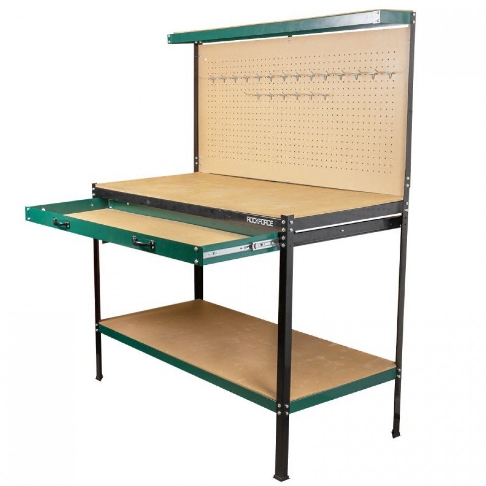 Работна Маса с Чекмеджета и стена за инструменти