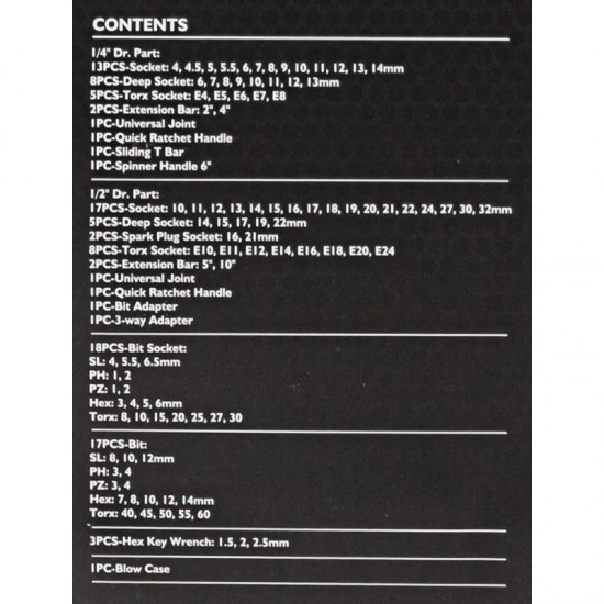 Гедоре Професионално 108 части JCB 1/2 и 1/4 J-41082-5 Хром Ванадиева Стомана Гедоре Професионално 108 части JCB 1/2 и 1/4 J-41082-5 Хром Ванадиева Стомана