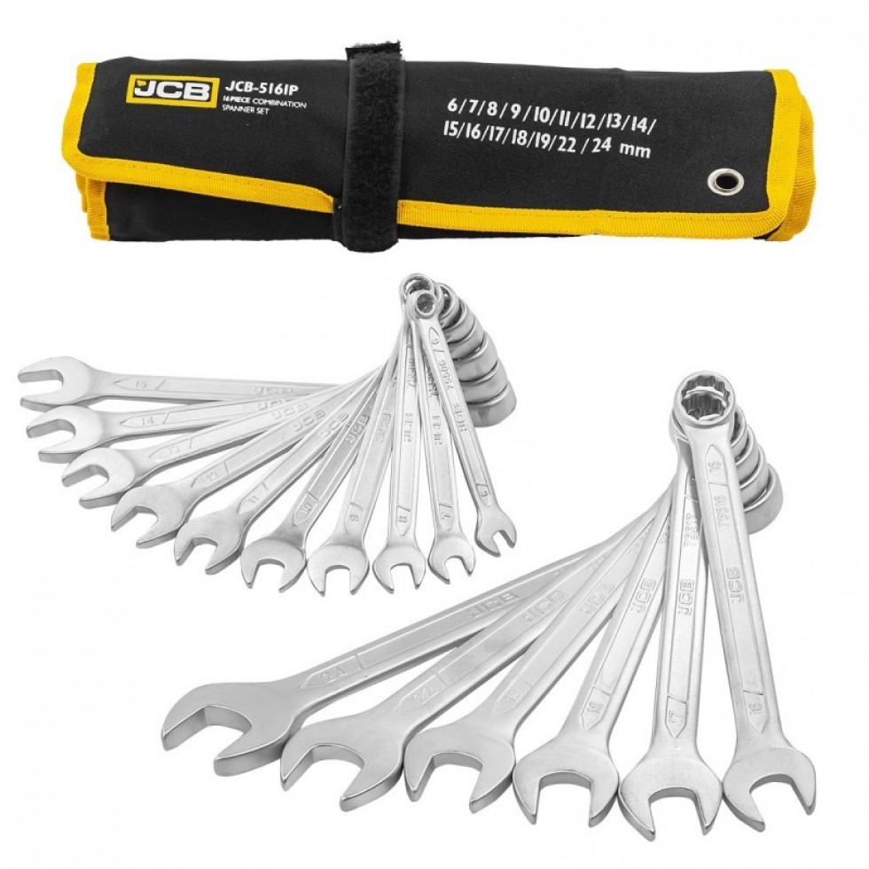 Комплект Звездогаечни Ключове JCB 16 броя 6-24мм 5161P Комплект Звездогаечни Ключове JCB 16 броя 6-24мм 5161P