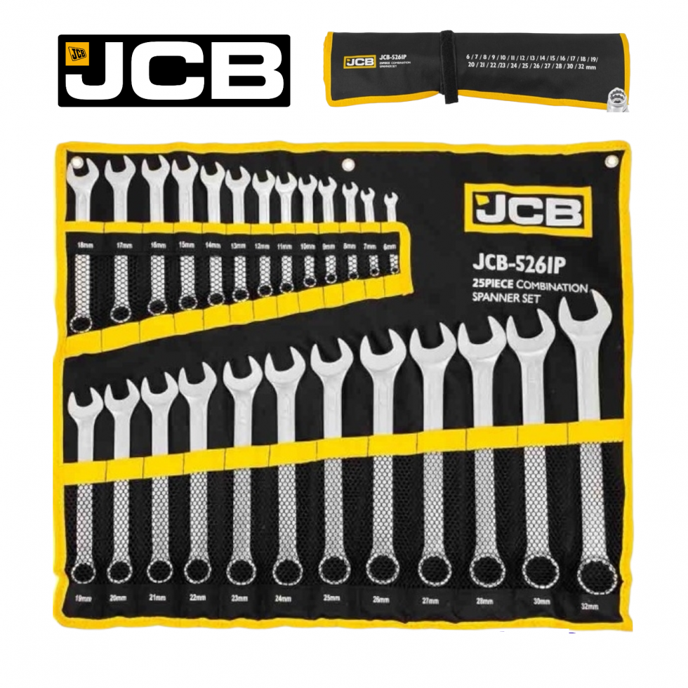 Комплект Звездогаечни Ключове JCB 25 броя 6-32мм 5261P Комплект Звездогаечни Ключове JCB 25 броя 6-32мм 5261P