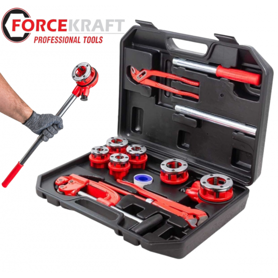 Винторезка Комплект с Инструменти FORCE KRAFT 12 части Винторезка Комплект с Инструменти FORCE KRAFT 12 части