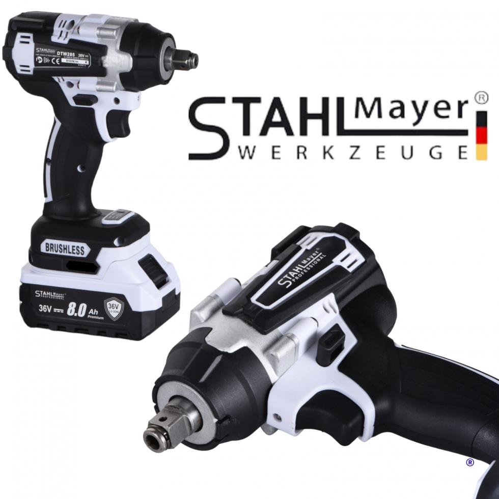 Акумулаторен Комбиниран Гайковерт - Винтоверт 36V 8,0AH Ударен STAHLMAYER 2 батерии Модел-2025 Акумулаторен Комбиниран Гайковерт - Винтоверт 36V 8,0AH Ударен STAHLMAYER 2 батерии Модел-2025