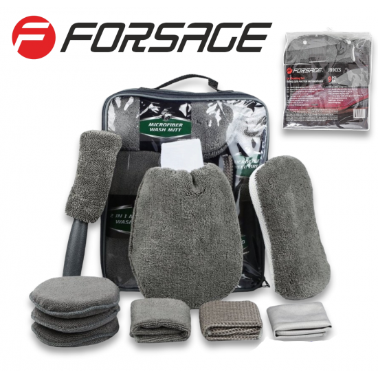 Комплект за Почистване на Автомобили 9 части FORSAGE