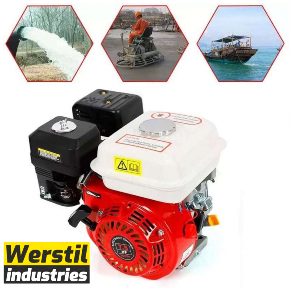 Немски Бензинов Двигател за Мотофреза 7.5кс Четиритактов WERSTIL Немски Бензинов Двигател за Мотофреза 7.5кс Четиритактов WERSTIL