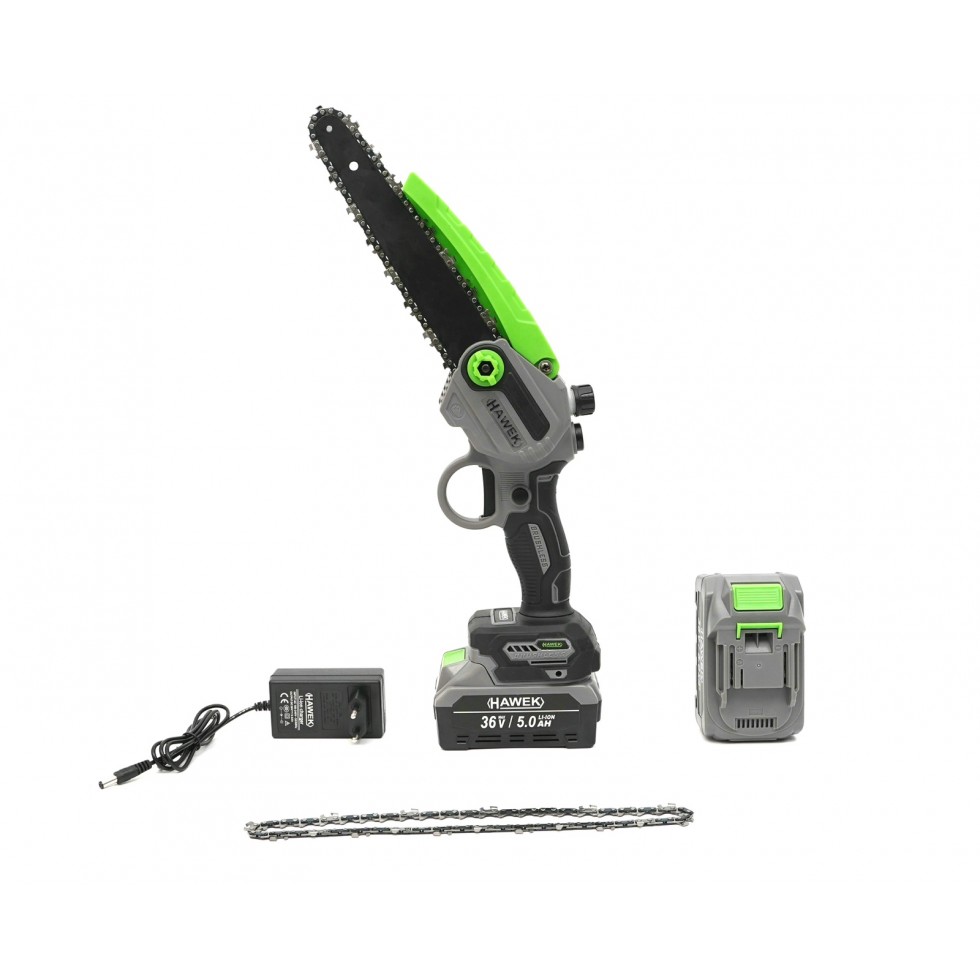 Акумулаторна Ножица и Резачка за Клони Безжичен Трион с Автоматично Омасляване на Верига Лозарска HAWEK 4 Батерии Акумулаторна Ножица и Резачка за Клони Безжичен Трион с Автоматично Омасляване на Верига Лозарска HAWEK 4 Батерии
