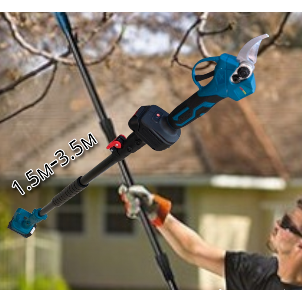 3в1 Градински Комплект Телескопичен Прът Акумулаторна Ножица и Резачка За Клони и Лозето 36V 8,0AH WERSTIL 3в1 Градински Комплект Телескопичен Прът Акумулаторна Ножица и Резачка За Клони и Лозето 36V 8,0AH WERSTIL