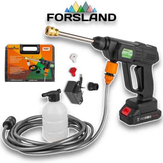 Акумулаторна Водоструйка FORSLAND 2 Дюзи 2 Батерии Акумулаторна Водоструйка FORSLAND 2 Дюзи 2 Батерии