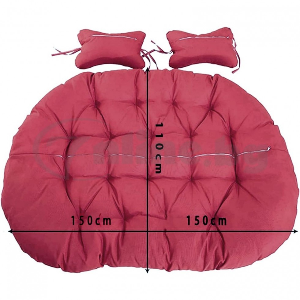 Двуместна Градинска Люлка Водоустойчива БОРДО Двойна Двуместна Градинска Люлка Водоустойчива БОРДО Двойна