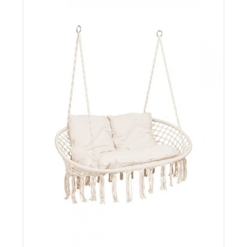 Висяща Градинска Люлка Плетена Хамак Гнездо Висяща Градинска Люлка Плетена Хамак Гнездо