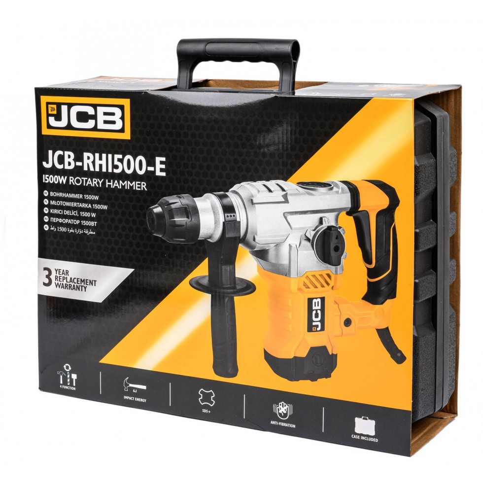 Електрически Перфоратор JCB RH1500-E 1500W SDS-plus 6J Електрически Перфоратор JCB RH1500-E 1500W SDS-plus 6J