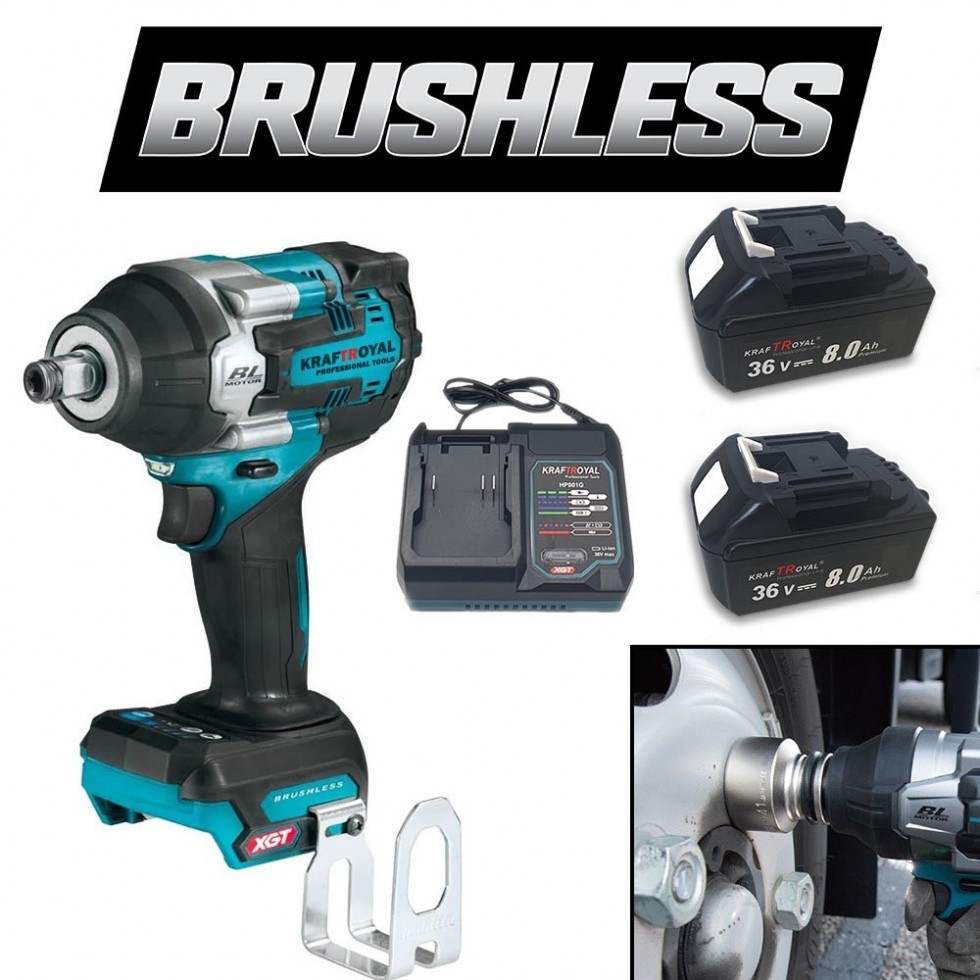 ПРОМО Акумулаторен Комбиниран Гайковерт / Импакт и Хидравличен Крик 2 тона 135-320мм KRAFT ROYAL 36V 8,0AH 2 Батерии ПРОМО Акумулаторен Комбиниран Гайковерт / Импакт и Хидравличен Крик 2 тона 135-320мм KRAFT ROYAL 36V 8,0AH 2 Батерии