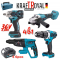 Акумулаторен Комплект 4в1 Перфоратор Ъглошлайф Гайковерт и Винтоверт 36V 8,0AH KRAFTROYAL