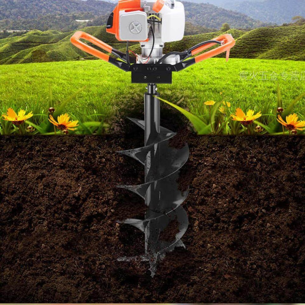 Бензинов Свредел KRAFTROYAL + Подарък Бургия по ИЗБОР, Двутактов Свредло за Земя 68 кубика Бензинов Свредел KRAFTROYAL + Подарък Бургия по ИЗБОР, Двутактов Свредло за Земя 68 кубика