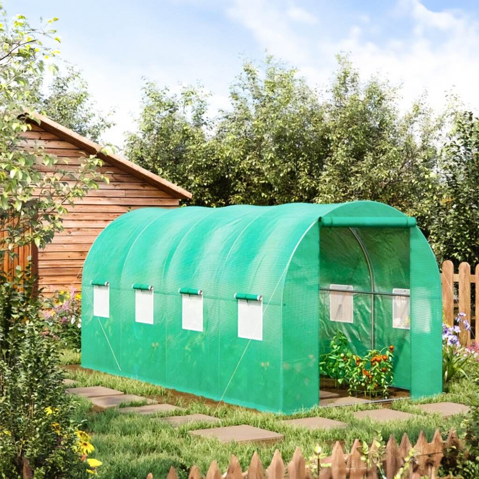 Тунелна Оранжерия Размер 4х2.5х2 метра 10 m2 Mar-Pol Тунелна Оранжерия Размер 4х2.5х2 метра 10 m2 Mar-Pol