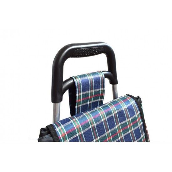 Пазарска Количка Сгъваема за Стълби с 2х3 колелца Многоцветна капацитет 60 литра Пазарска Количка Сгъваема за Стълби с 2х3 колелца Многоцветна капацитет 60 литра